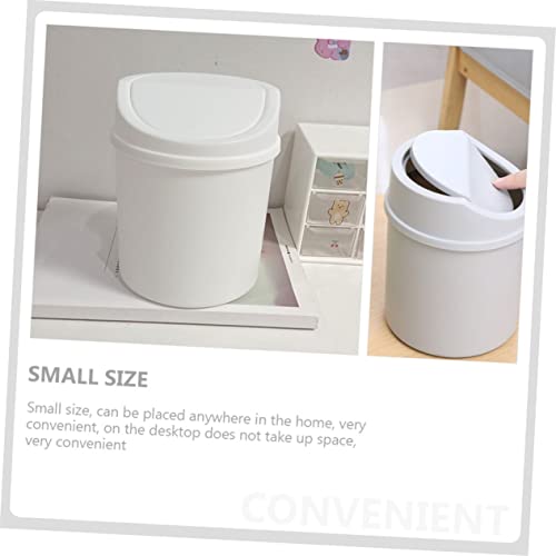 Mini canecas de basura con tapa 2 unidades 6.69x5.11x5.11 pulg miniatura 2