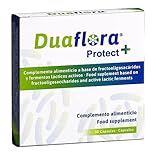 DUAFLORA Probioticos y Prebioticos Intestinales - Fortalece Tus Defensas y la Flora Intestinal - 14 Cepas Lactobacilos y Bifidobacterias - Sin Gluten - Sin Lactosa - Apto Diabeticos - Capsulas 1 mes