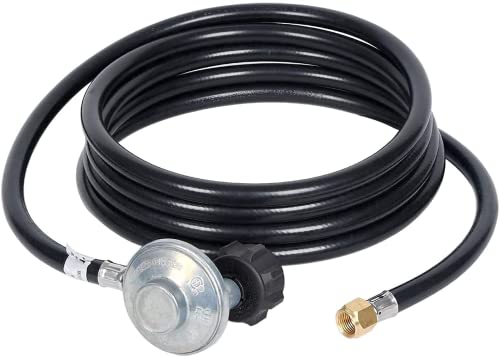 GasSaf 12 FT Propane Regulator Hose Low Pressure Propane Regulator