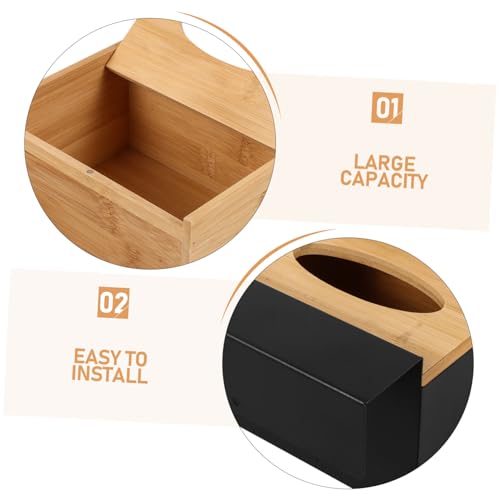 Organizador para guantes negro de madera miniatura 7