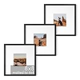Photo Gallery haus and hues cornice portafoto in metallo nero opaco fino a 10 x 10 cm, in alluminio di alta qualità e accessori per appendere, plexiglass infrangibile, ideale per casa, stanza, ufficio (20,3 x 20,3 Photo Gallery haus and hues cornice portafoto in metallo nero opaco fino a 10 x 10 cm, in alluminio di alta qualità e accessori per appendere, plexiglass infrangibile, ideale per casa, stanza, ufficio (20,3 x 20,3