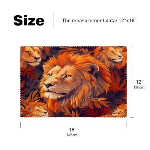 Set de table lion anti-glisse et chaleur pour préserver votre table