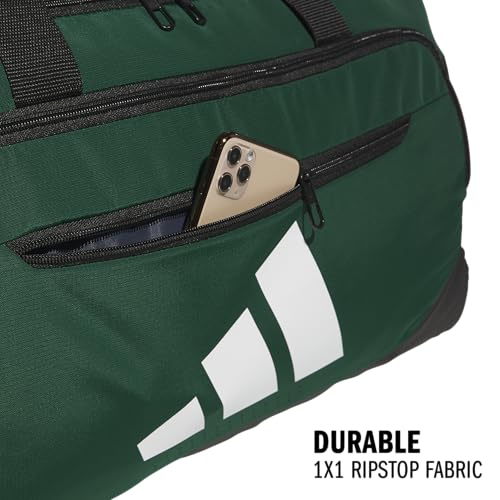 Image of adidas Defender 5 Duffel Bag for Sports, Gym and Travel, Team Dark Green, OSFA