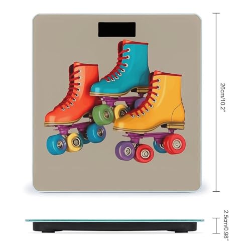 Báscula Digital Retro Roller Skates para Hogar 180 kg miniatura 2