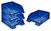 Leitz 523300 Briefkorb Jumbo Plus, A4, extra hoch, Polystrol (Briefkorb Jumbo Plus, blau 4er Set)