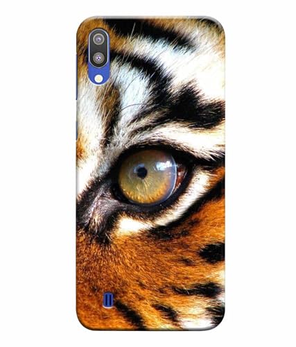 Image of Printed Hard Back Case Cover & Compatible for Samsung Galaxy M10 | Tiger Eyes (Multicolor) - D1185