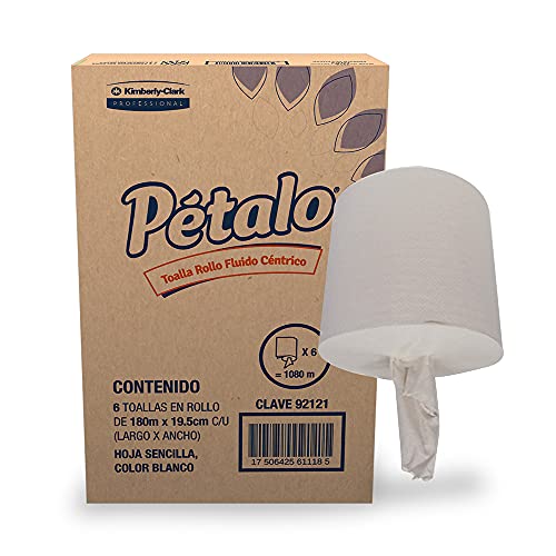 Infantiles, Video On Demand Toalla en Rollo Fluído Céntrico para Manos Pétalo, Caja con 6 Rollos de 180 Metros, con Grabado, Kimberly Clark Professional.