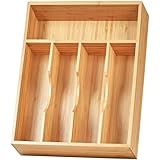 Organizador de cajones de cocina, 14 x 10 x 2.4 pulgadas