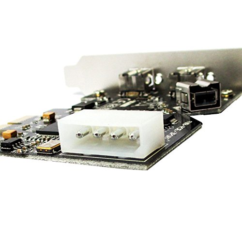 Tarjeta PCIe FireWire 1394b de 3 puertos para PC desktop 4