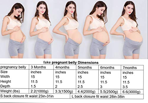 Justtoyou Fake Pregnant Belly Bump For 5 Months Fake Belly Costume, 4.4Lbs #TOP5