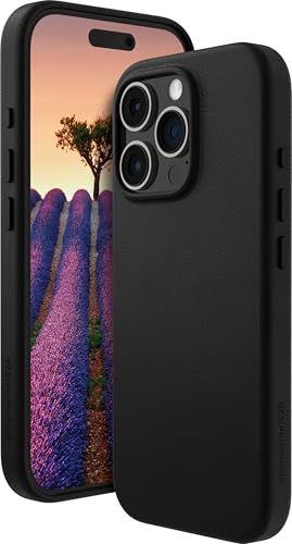 Coque dbramante1928 Roskilde iPhone 16 Pro Noir en cuir haut de gamme