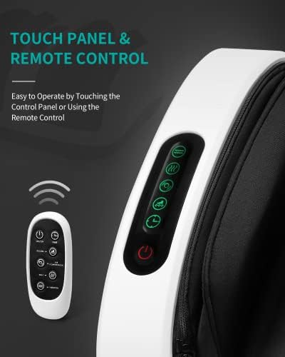 Nekteck Foot Massager Machine, Shiatsu Calf Massager with Heat, Enjoy Hand Massage with Remote Control Foot and Leg Massager for Pain Relief, Kneading, Vibration, Air Compression