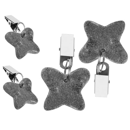 ULTECHNOVO 4piezas Pinza para Mantel De Picnic Pesas con Pinza para Manteles De Exterior Sujetamanteles Plegables para Manteles De Comedor