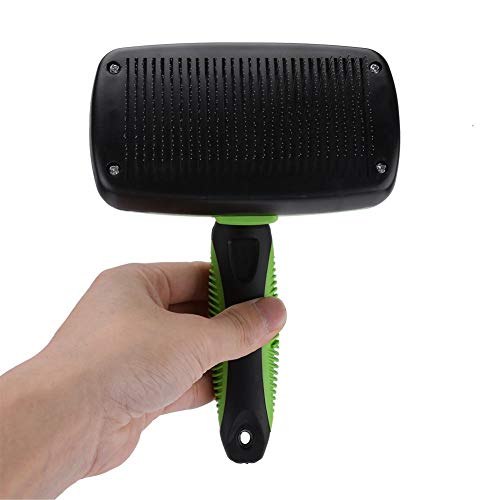 Auto-limpeza Shampooing Pet Brush, Professional Pet Comb, Beleza Pet Grooming Brush para derramament