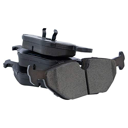 Image of TRQ Rear Brake Pad and Rotor Set Ceramic