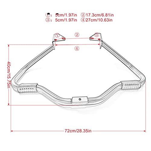 Defensas de motor cromadas Dyna FXDB FXDF, protección premium de acero reforzado 4