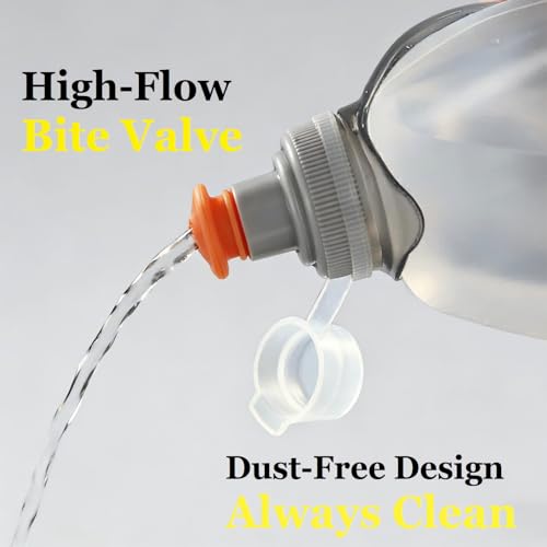 Water Bottle for Running No-Bounce with Quick-Clip & Dust-Proof Cap 8.8oz(250ml) BPA-Free Soft Flask for Running Walking Hiking Cycling(1 Pack) - Image 6