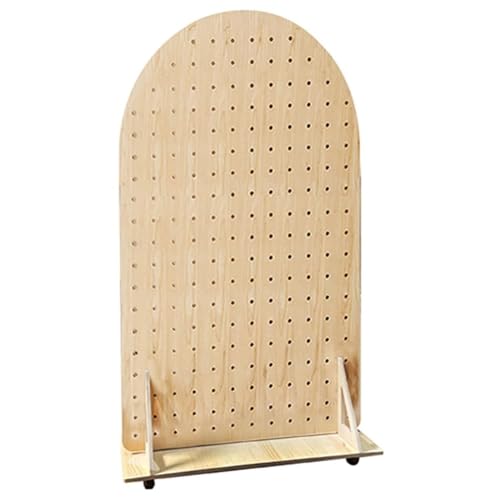 Panneaux perforés avec support de rangement autoportant mobile en bois