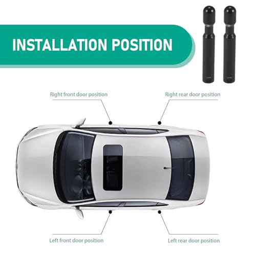 Ferianl 2PCS Car Door Lock Knobs, Door Lift Bolt Auto Inner Door Pull Pins, Door Lock Bolt Pin Cover Replacement Parts OEM#FODZ-5421850-A, Compatible with F0rd F150 Explorer Mercury Sable (Black)