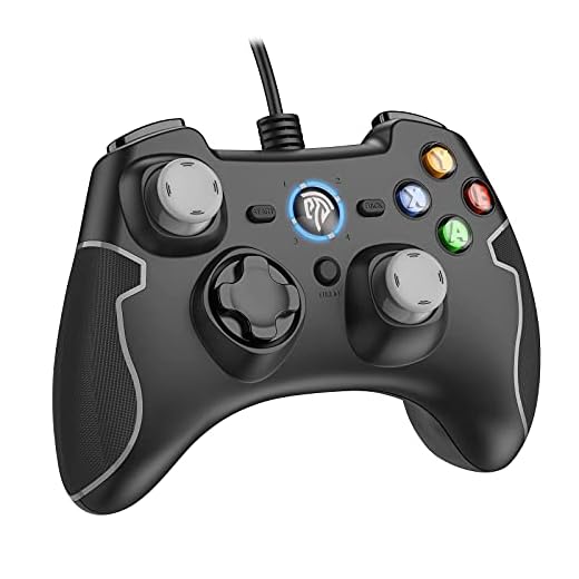 EasySMX Wired Gaming Controller, PC Game Controller Joystick with Dual-Vibration Turbo and Trigger Buttons for Windows/Android/ PS3/ TV Box