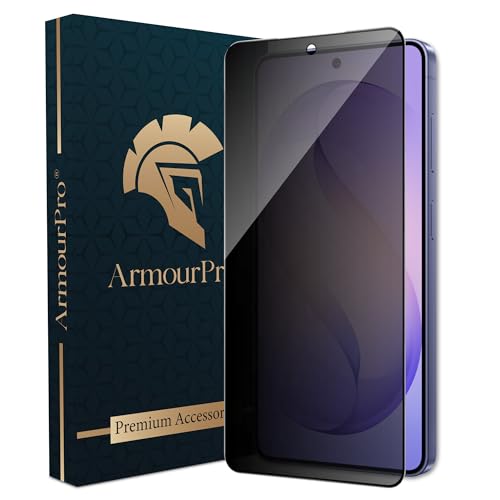 Image of ArmourPro Privacy Tempered Glass for Samsung Galaxy S26 - Anti-Spy Anti Peeping Screen Protector, 9H Hardness, Edge-to-Edge Coverage, Ultra Thin, Bubble-Free Installation Kit | Black