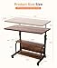 QZMDSM Laptop Desk Adjustable Desk Small Standing Desk Home Office Desks for Small Spaces Portable Desks Table for Bedrooms,Mobile Rolling Computer Work Desks on Wheels