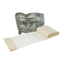 Compact Trauma Bandage, 5 ft, 1 Pack Low-Profile Compression Wound Dressing for Moderate Hemorrhage, Ideal for Emergency and First Aid, Latex-Free | TacMed Solutions