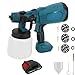 Produktbild Akku Farbsprühsystem,kompatibel mit Makita 18V Akkus, Elektro Lackierpistole mit 3 Düsen, 3 Spritzmuster,1000ml farbsprühgerät,zum Streichen von Wänden Gartenzaun (1x3000mAh Akku und Ladegerät)
