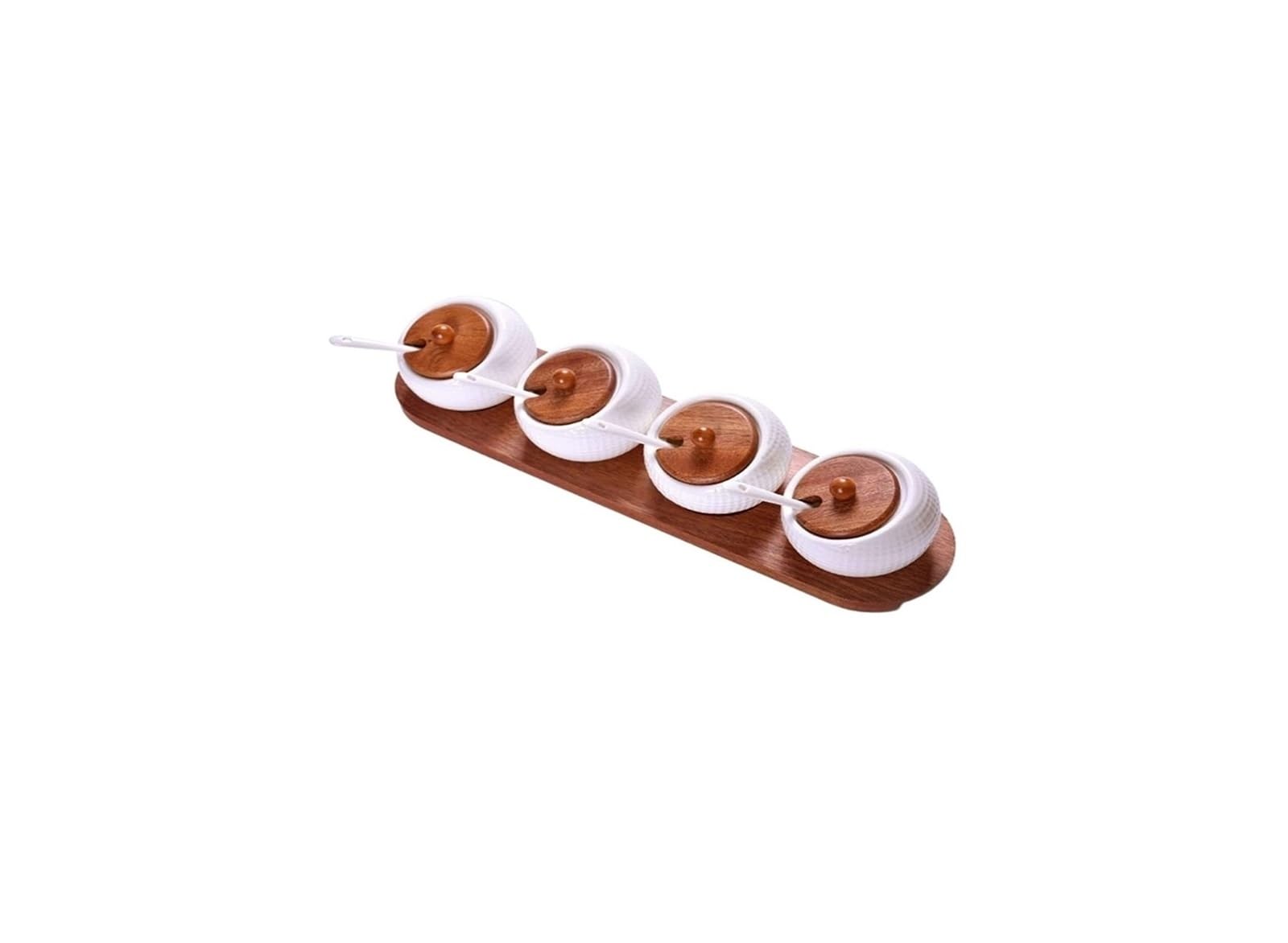 FGJsfhrDTU Glass Storage Jars, Seasoning Canisters For Sugar Candies Coffee Beans Herbs Grains -2-set
