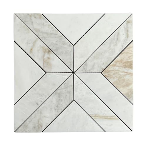Tenedos HTC157 Agate Marble Honed Mosaic Tile – 1 Sheet