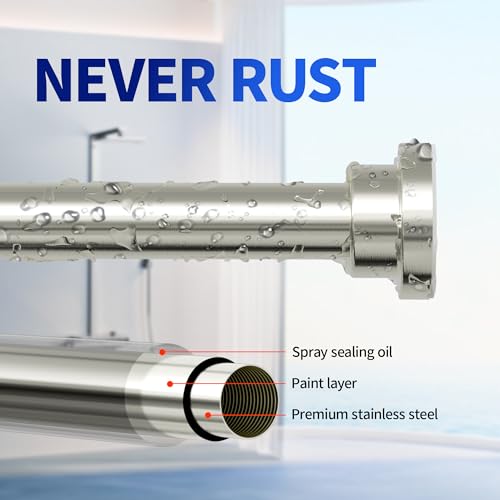 image for Mcrbeay Shower Curtain Rod, 1