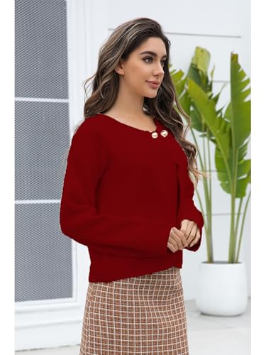 Image of Women Sweater Coat Spring Fall Irregularity Cardigan 2 Buttons Long Sleeve