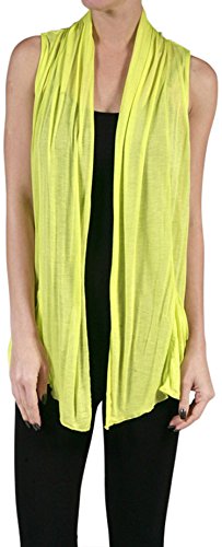 Image of ToBeInStyle Womens Open Front Casual Shrug Lightweight Layering Cardigan Sleeveless or Short Sleeve