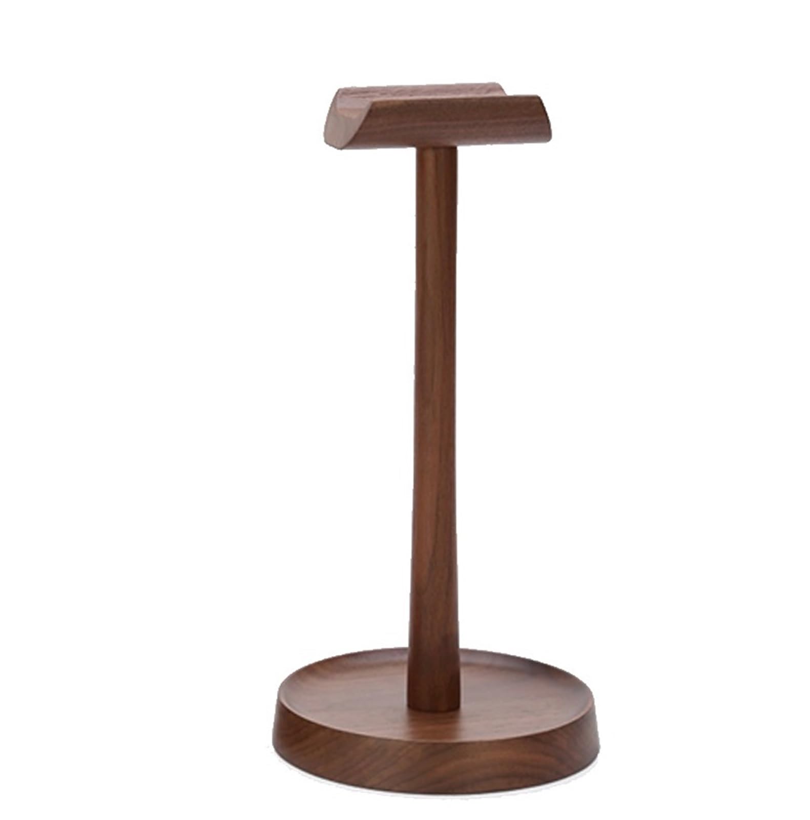 Kopfhörerständer Kopfhörerständer Aus Holz, Headset-Halter, Kopfmontierter Kreativer Headset-Rack Headset Ständer(Walnut)
