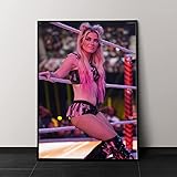 Alexa poster wrestling, royal rumble poster, home gym art, gym decor for home gym, workout room decor