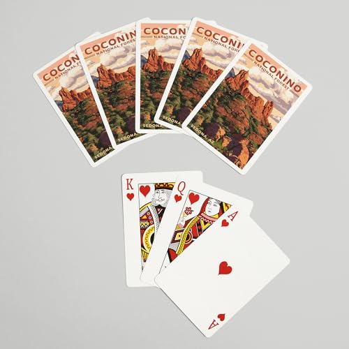 Lantern Press Naipes Poker Coconino Forest Snoopy Rock 52 miniatura 7
