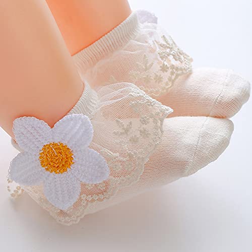 Baby Girl Lace Socks - Princess & Dress Socks for Newborn & Toddlers Gift Set4