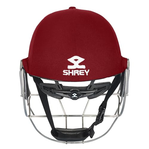 Image of Shrey Koroyd Stainless Steel Cricket Helmet Maroon Medium