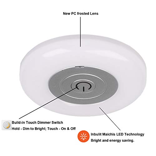 image for Maichis LED RV Lights 12V RV Puck Light with Build-in Dimmer and On&Of