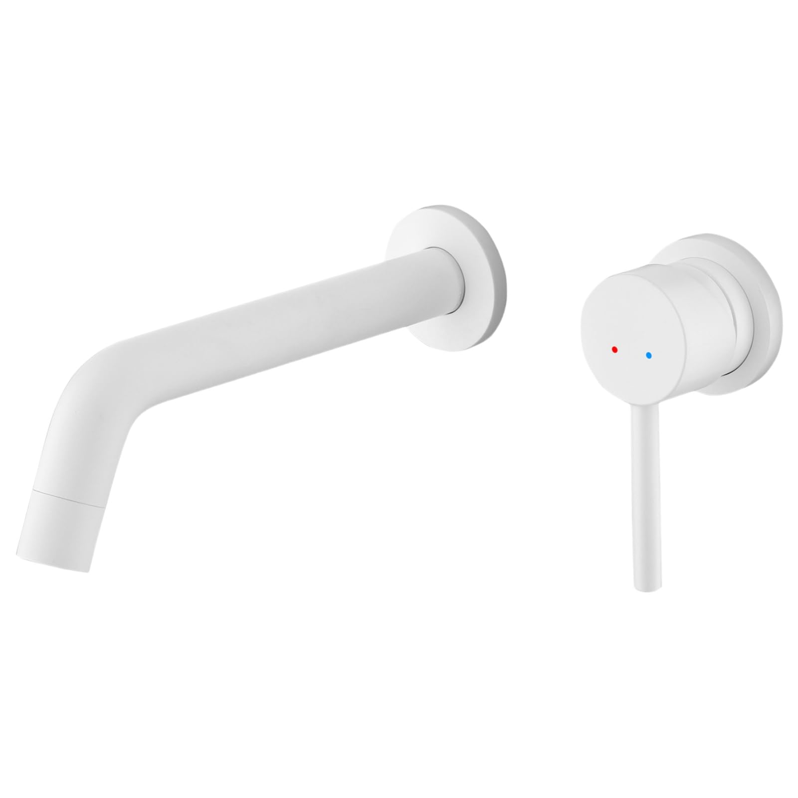 ZYCHSJXA Hot and Cold Water Control Washbasin Bathroom Embedded Basin Concealed Faucet (White)