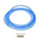 Rebower Silikonschlauch Lebensmittelecht 4.8mm ID x 8mm OD, 3 Meter Kondensatschlauch, Transparenter Wasserleitung für Pumpen, Siphons, Entwässerung, Bewässerung (Blau)