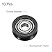 uxcell 10pcs U625ZZ Nylon Pulley U-Groove Ball Bearing 5x20x7mm U Groove Roller Wheel (GCr15) Chrome Steel Bearings, ABEC3