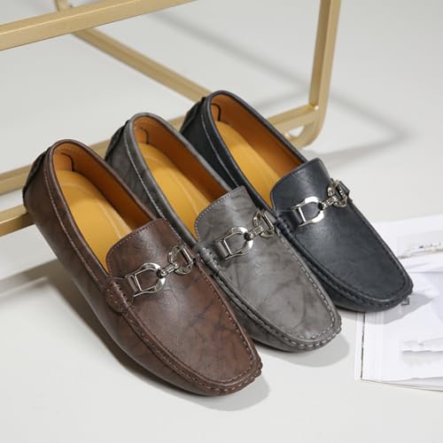 Men's Classic Penny Slip - On Loafer, Made of Cowhide Leather, with Soft Sole. Loafer for Men, Comfortable Men's Business Casual, Driving and Boat Shoes2