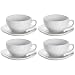 Produktbild Maxwell & Williams 4er Set Cappuccinotassen WHITE BASICS ROUND 300ml weiß