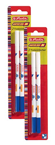 Herlitz Tintenlöscher Superhai, Strichstärke: 1 mm (2x 2er Pack)