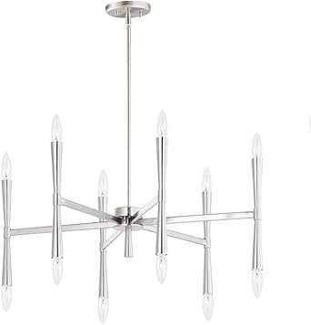 Maxim Rome - 12 Light Chandelier-Satin Nickel Finish