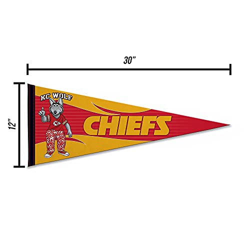 Image of Rico Industries NFL Football Mascot inch 12 inch x 30 inch Felt Wall Decor Pennant - Great for Home /Bed Room /Man Cave Decor