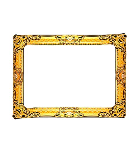 MA ONLINE Marco de fotos inflable de 60 x 80 cm, para despedida de soltera, color dorado