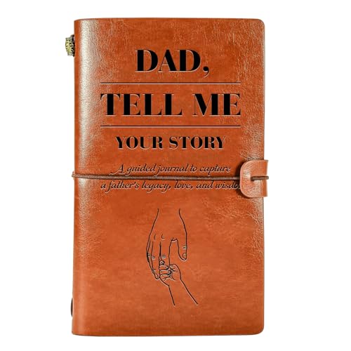 Wazzio Heirloom Gifts for Your Dad, Father's Legacy Leather Journal