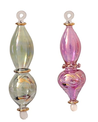 Craftsofegypt Set Of 6 Egyptian Hand Blown Glass Christmas Ornaments Vintage Style For The Tree #TOP3